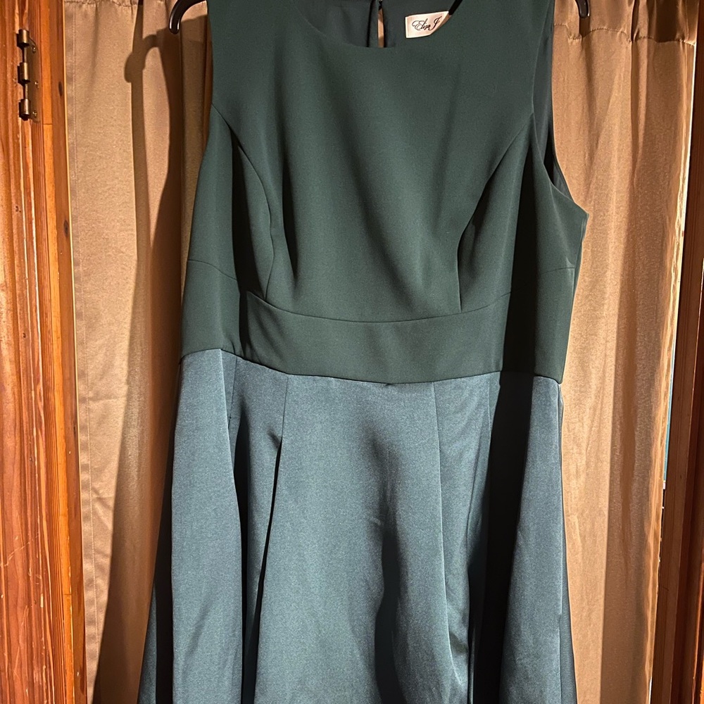 Emerald Green Hi-Low Formal Dress